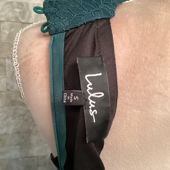 Lulus Wilshire Forest Green Lace Halter Midi Dress - Picture 10 of 11